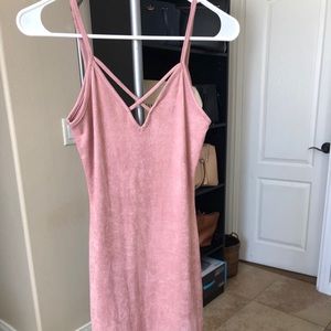 Pink body tight dress